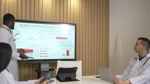 Medical Professionals Presenting Big Data Healthcare Analytics