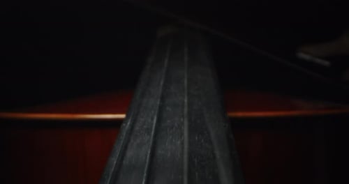 Dramatic Close Up of Violin Being Played