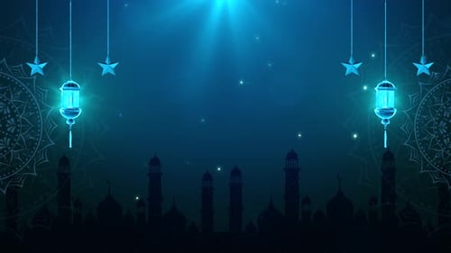 Traditionelle Laternen Ramadan islamisch mit Partikelbeleuchtung