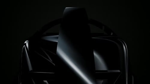 Dynamic Abstract 3D Metallic Shapes Reveal Animation