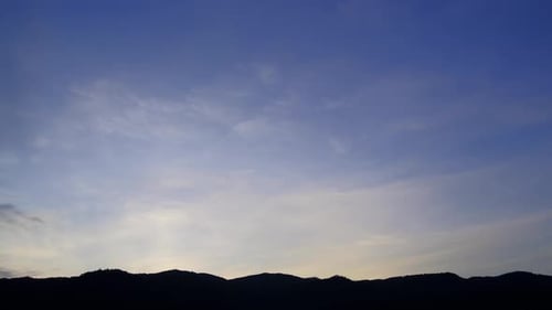 Twilight and dawn sky with cumulus cloud time lapse in an evening 4k footage.