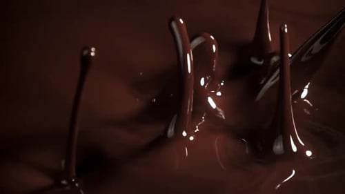 Glossy Chocolate Splashes