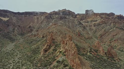 Rugged Mountainous Landscape with Rocky Formations
