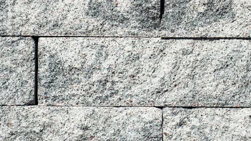 Grey Modern Coble Stone Video Background Close Up Top View on Monotone Gray Brick Stone Sidewalk or