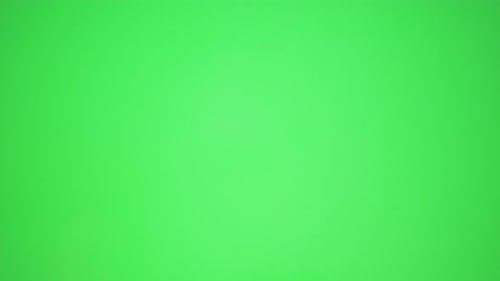 A Man's Finger Flips Slides Drags Touches Swipes Across the Green Touch Screen Background of a Touch
