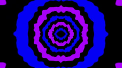 Blue And Purple Distorted Circle Wave Pattern Texture Background Loop