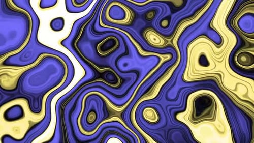 Purple Green Metallic Fluid Background Video