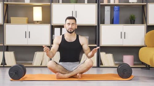 Breathing exercise and breathing control.