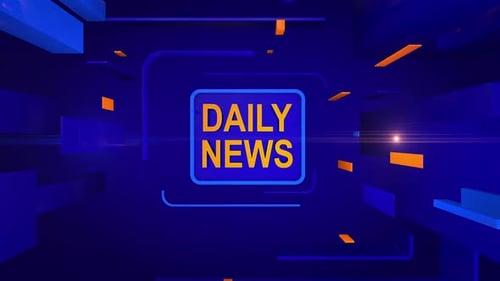 Modern Geometric Daily News Broadcast Opener