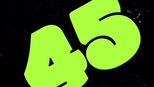 Fluid Cartoon Countdown Timer with Grunge Overlay