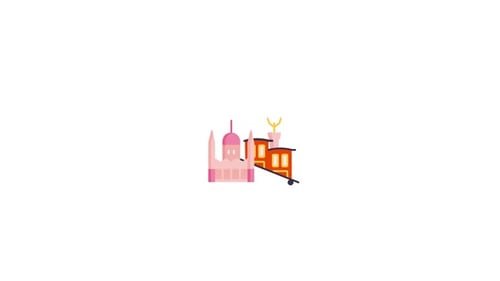 Animación de iconos de la ciudad de Budapest
