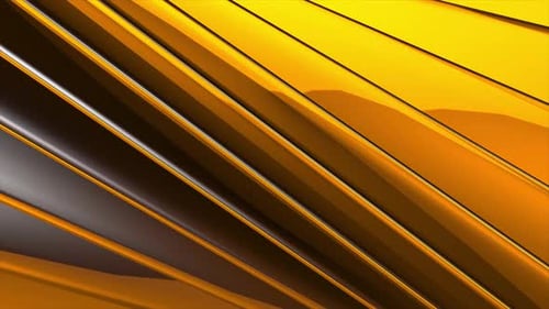 Golden Geometric Stripes Loop Background Animation