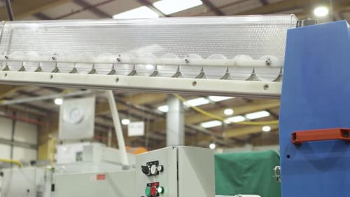 Automated Industrial During Manufacturing Production