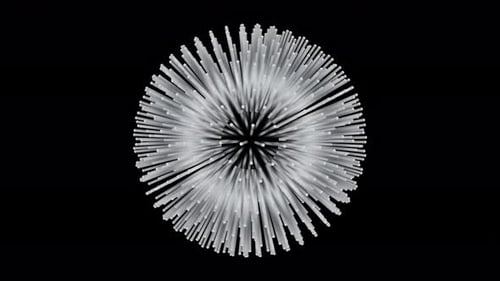 Blue and Orange Neon Energy Ball Seamless Animation