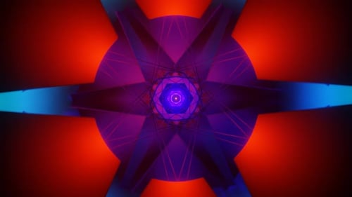 Abstract Colorful Modern Flashing Hypnotic VJ Seamless Loop Background