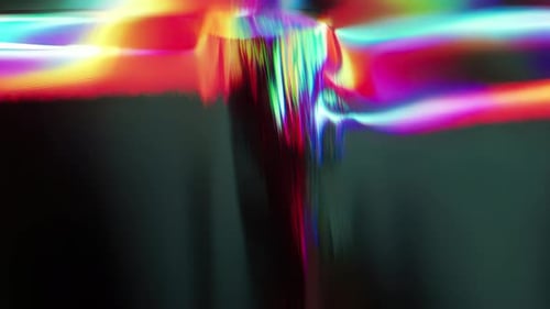 Neon Prism Liquid Glitch Holographic Abstract Motion Background Loop (4K)