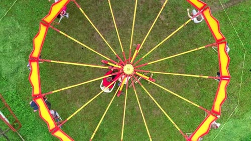 Carnival Merry Go Round Aerial Top View