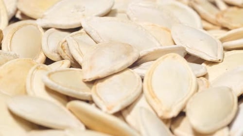 Pumpkin Seeds Close Up for Food and Nutrition