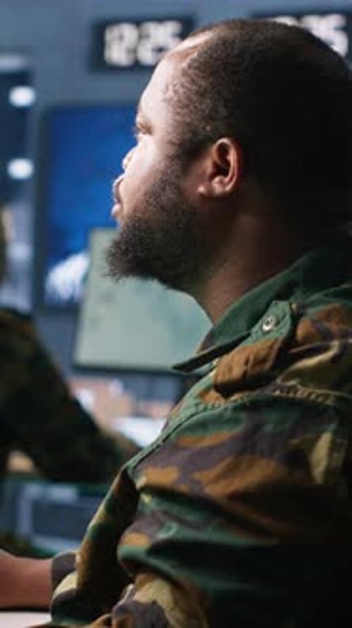 Vertical Video Intelligence Agent in Base of Operations Completes Mission During World War 3