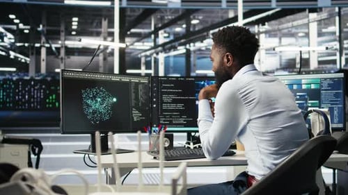 Data Center Programmer Uses Neural Networks Node Tree Program to Identify Issues