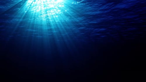 Underwater Light Rays Looped Animation 03