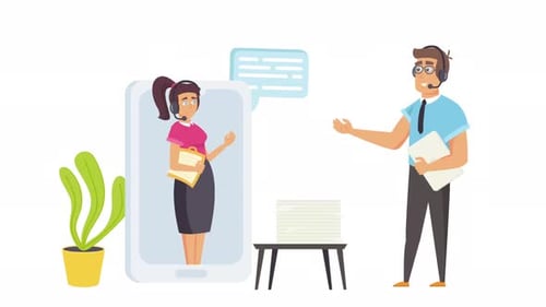 Call Center Consulting 2D Motion Graphics