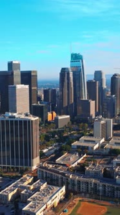 Skyscrapers in the downtown Los Angeles, California, USA.