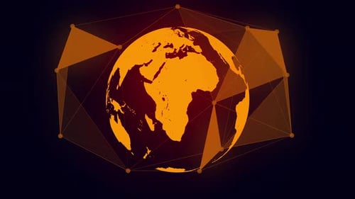 Abstract Digital Earth Background