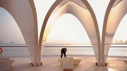 A Super Happy Guy as He Reacts With Exuberance