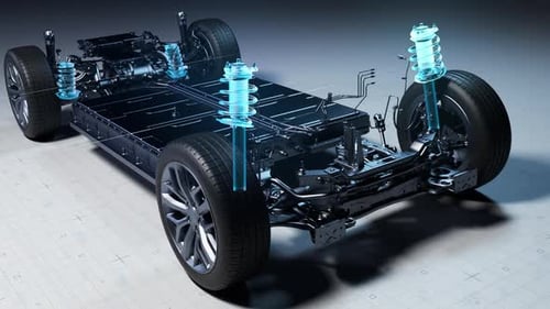 Electric Vehicle Chassis Advanced Suspension Technology System