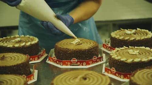 Cake Decoration Production Line with Icing and Frosting