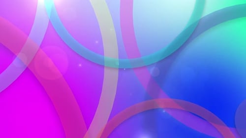 ein bunter Hintergrund mit Kreisen und Linien