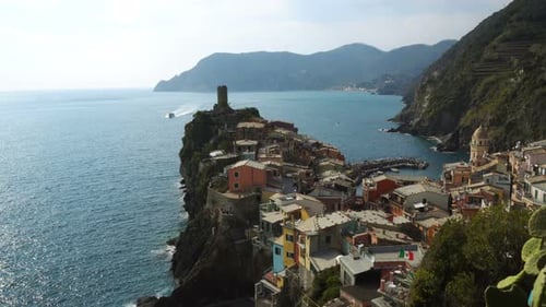 Vernazza Town in the Cinque Terre, Liguria, Italy