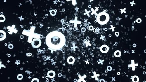 White XO Tunnel Background Vj Loop I 4K