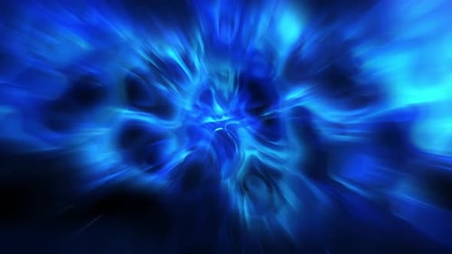 Abstract Blue Energy Tunnel Fluid Background