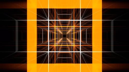 Orange And White Abstract Squares Moving Background Vj Loop In 4K