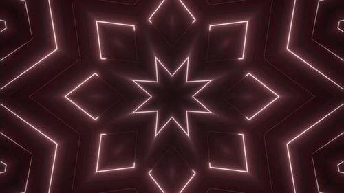 Dynamic glowing geometric pattern pulsates with energy and light