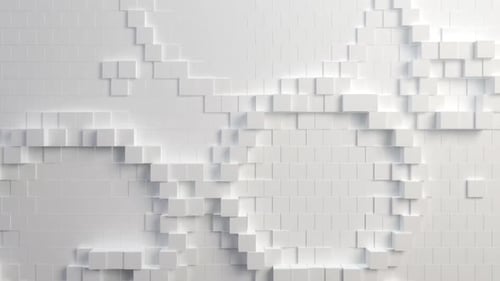 Weiße geometrische Wellen 86