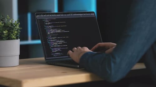 Code auf dem Bildschirm