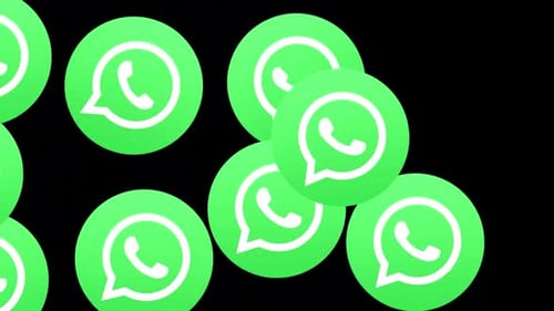 WhatsApp Social Media Icons Transition Alpha Channel