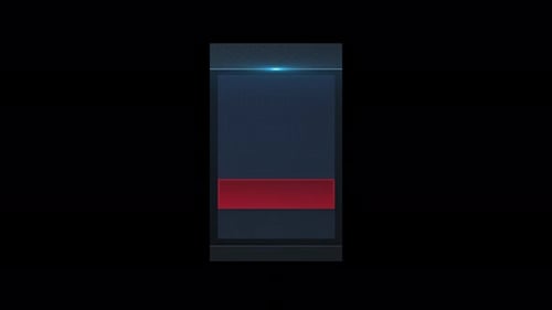 Futuristic Vertical Graphic Element with Digital Glare