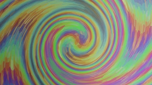 Colorful Abstract Swirling Hypnotic Liquid Art Background Loop