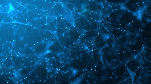 HD Futuristic Geometric Plexus Blue Background