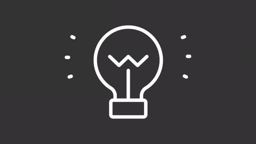 Performance management morphing white line animation
