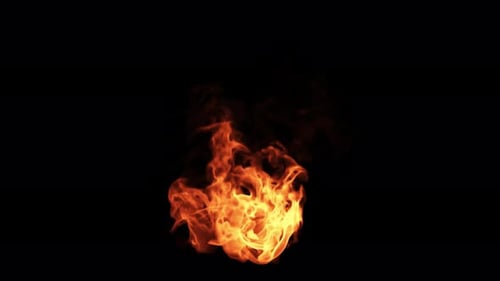 Flammender Kamin 4K Loop