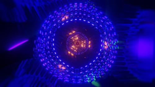 Captivating VJ Loop with Vibrant and Surreal Scifi Visuals Featuring Strobing Psychedelic and