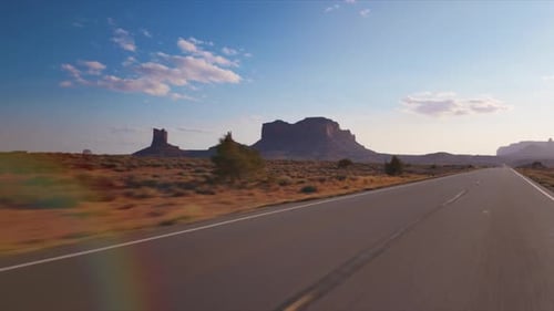 Driving Through Monument Valley Iconic Landscapes of Arizona and Utah