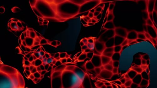 Inside a 3d Lava Floating in Space