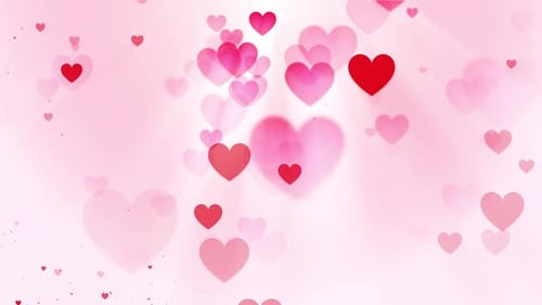 Valentines Hearts Background Loop