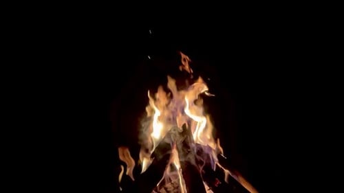 Zeitlupe des brennenden Feuers
